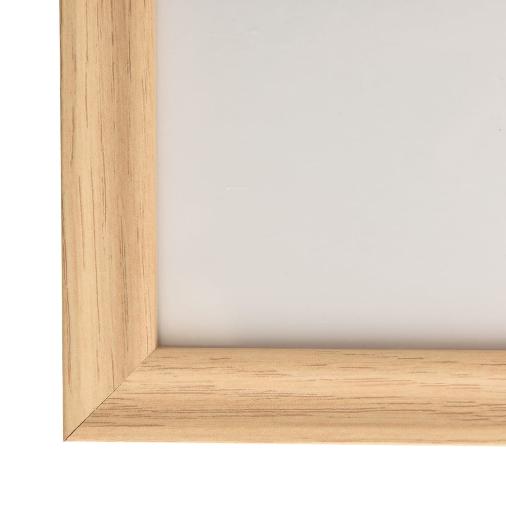 vidaXL 10 db világos tölgyszínű MDF fali/asztali fényképkeret 20x20 cm