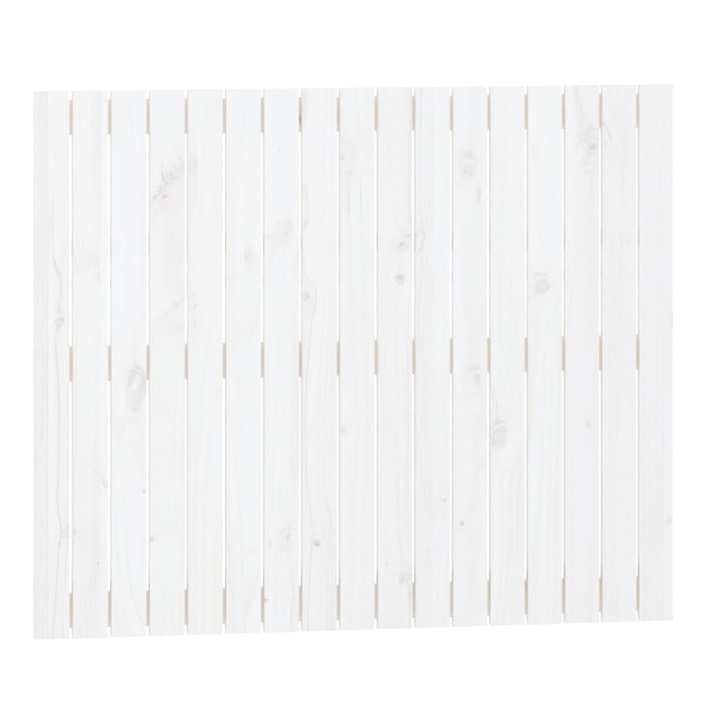 vidaXL fehér tömör fenyőfa fali fejtámla 108x3x90 cm