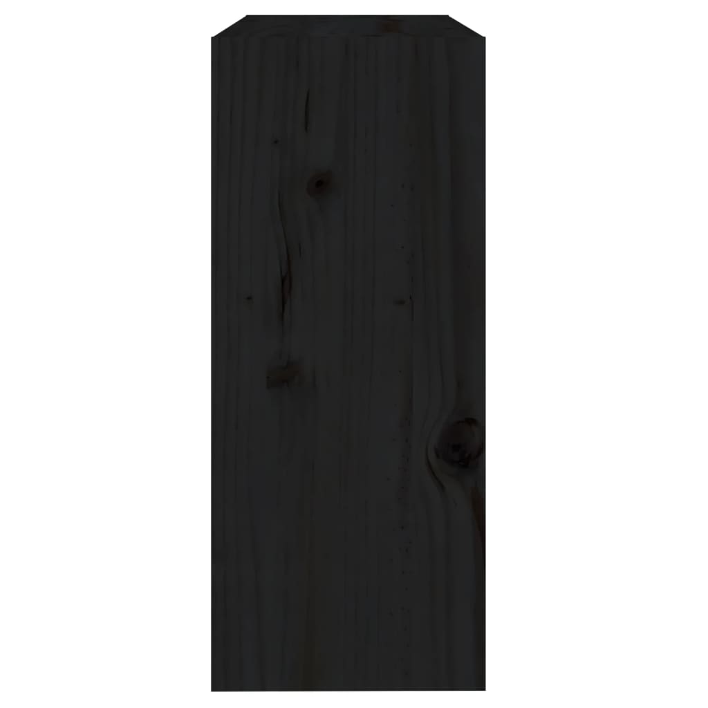 vidaXL fekete fenyőfa könyvszekrény/térelválasztó 60 x 30 x 71,5 cm