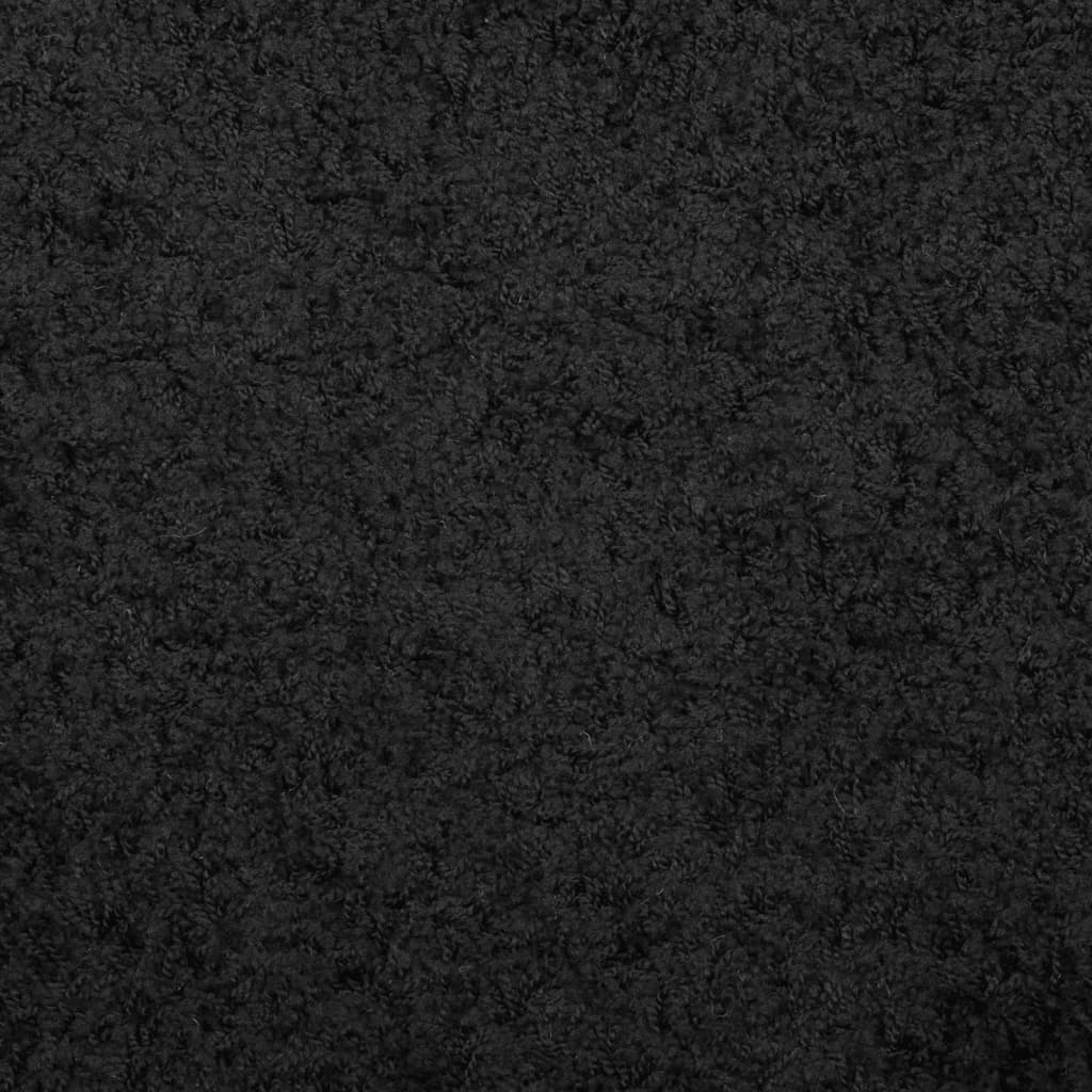 vidaXL PAMPLONA fekete magas szálú bolyhos modern szőnyeg 60 x 110 cm