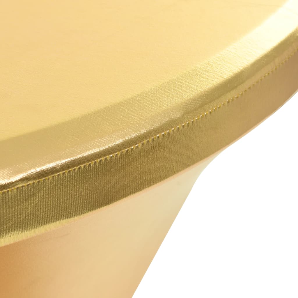 vidaXL 2 db aranyszínű sztreccs asztalterítő 60 cm