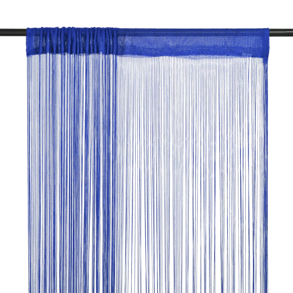 vidaXL 2 db kék zsinórfüggöny 140 x 250 cm