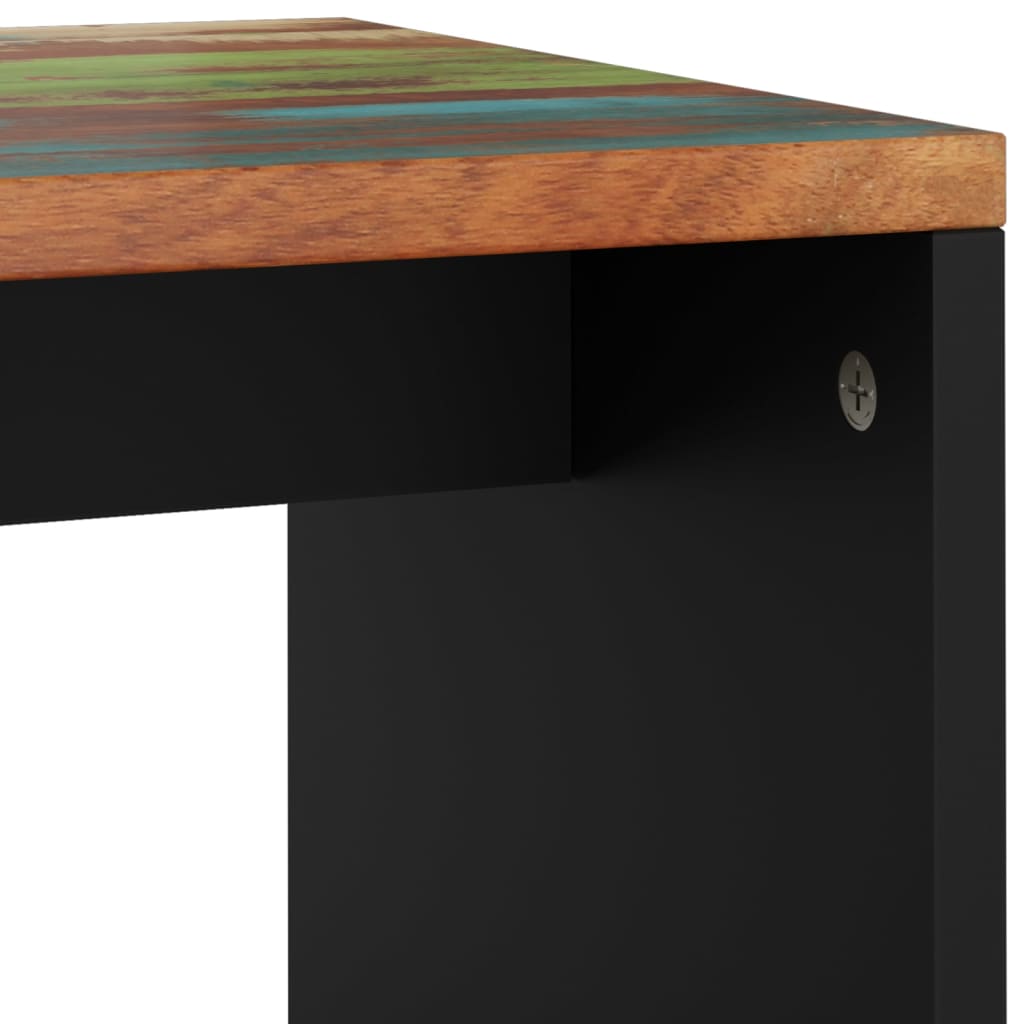 vidaXL tömör újrahasznosított és szerelt fa dohányzóasztal 40x31x46 cm