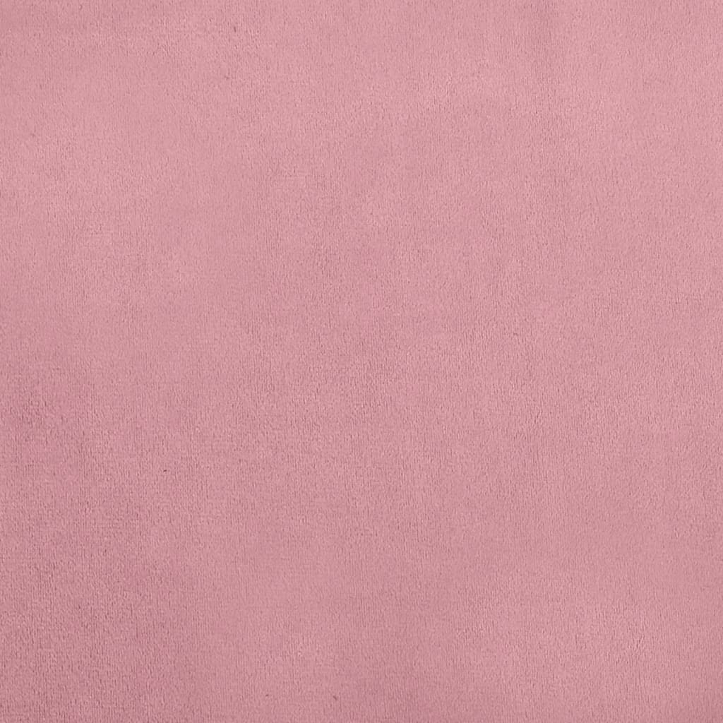vidaXL rózsaszín bársony kutyaágy 60 x 40 x 30 cm
