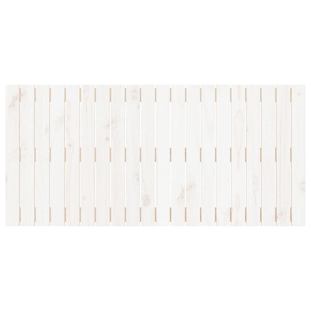 vidaXL fehér tömör fenyőfa fali fejtámla 127,5 x 3 x 60 cm
