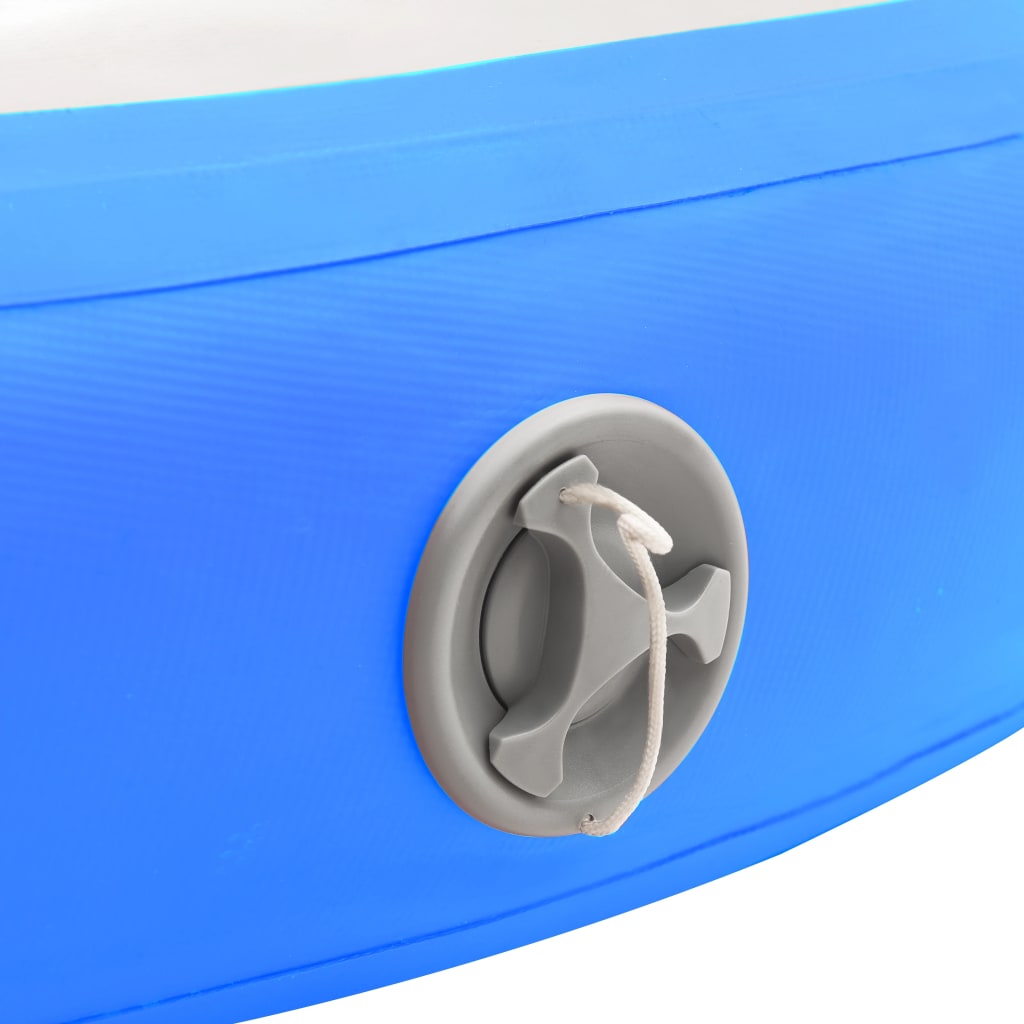 vidaXL kék PVC felfújható tornamatrac pumpával 100 x 100 x 10 cm