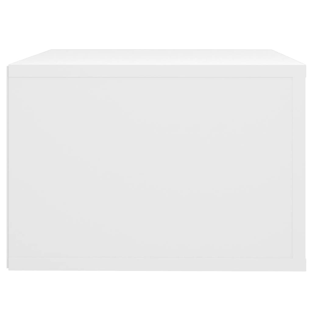 vidaXL fehér falra szerelhető éjjeliszekrény 50 x 36 x 25 cm