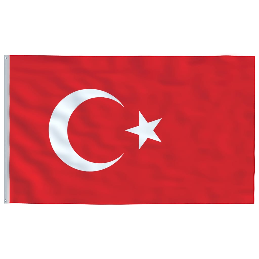 vidaXL alumínium török zászló és rúd 6,23 m