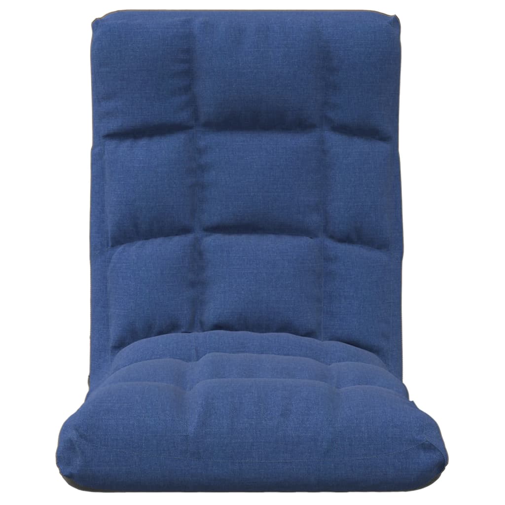 vidaXL összecsukható matracszék kék szövettel