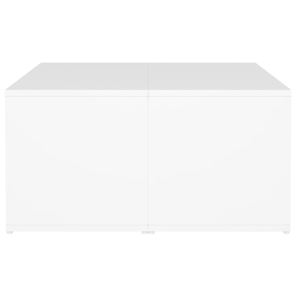 vidaXL 4 db fehér forgácslap dohányzóasztal 33 x 33 x 33 cm