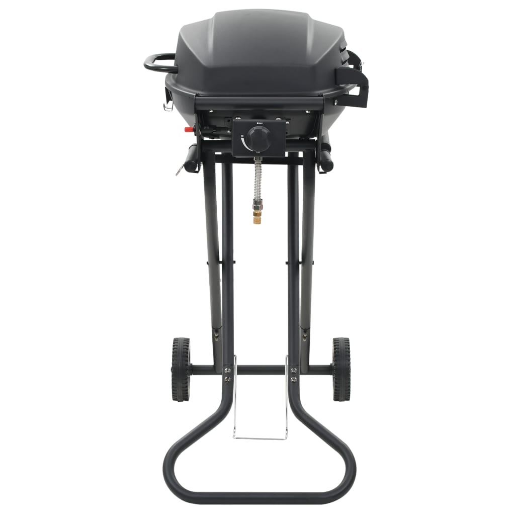 vidaXL fekete hordozható gáz grillező főzőzónával