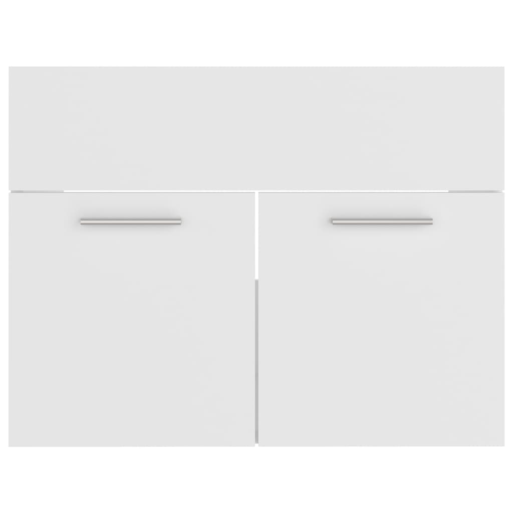 vidaXL fehér forgácslap mosdószekrény 60 x 38,5 x 46 cm
