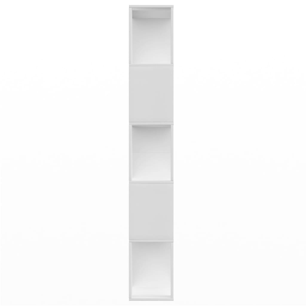 vidaXL fehér forgácslap könyvszekrény/térelválasztó 80x24x159 cm