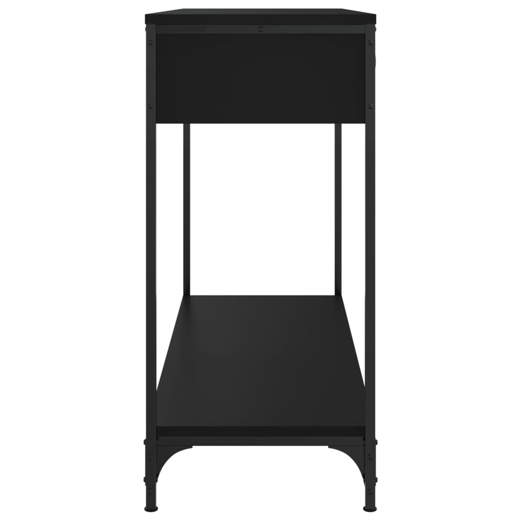 vidaXL fekete szerelt fa tálalóasztal 100 x 34,5 x 75 cm