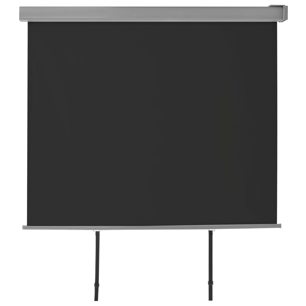 vidaXL multifunkciós fekete oldalsó napellenző erkélyre 150 x 200 cm