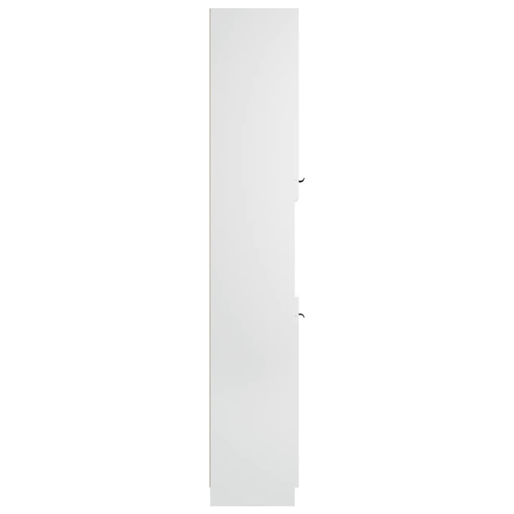 vidaXL fehér szerelt fa fürdőszobaszekrény 32 x 34 x 188,5 cm