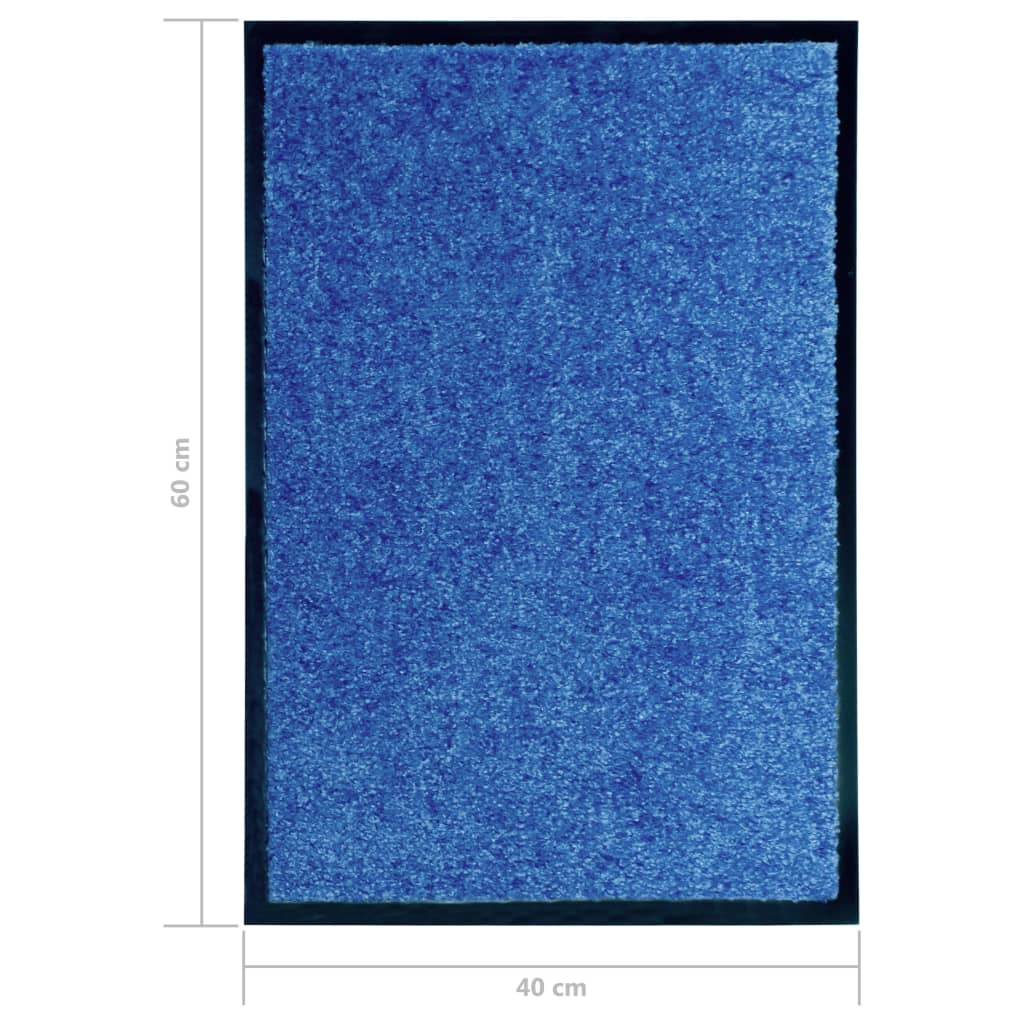 vidaXL kék kimosható lábtörlő 40 x 60 cm