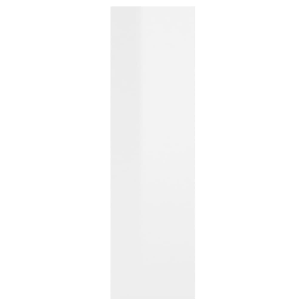 vidaXL magasfényű fehér forgácslap fali polc 75 x 16 x 55 cm