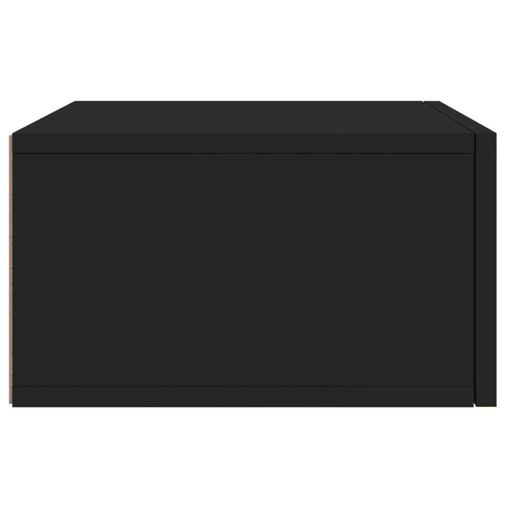 vidaXL fekete falra szerelhető éjjeliszekrény 35x35x20 cm
