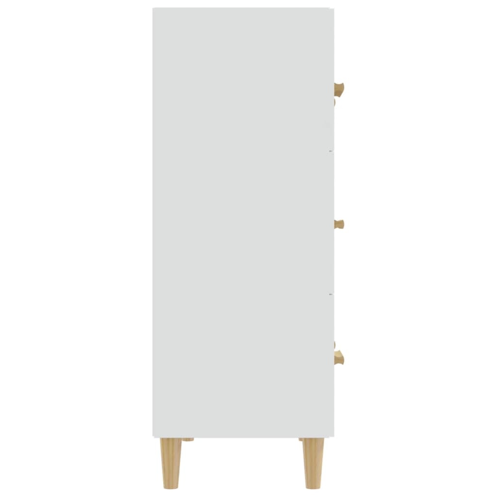 vidaXL fehér szerelt fa tálalóasztal 70 x 34 x 90 cm