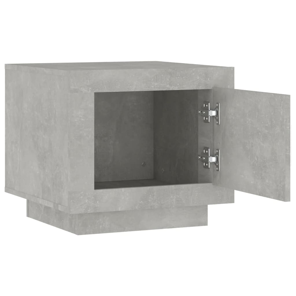 vidaXL betonszürke szerelt fa dohányzóasztal 51 x 50 x 45 cm