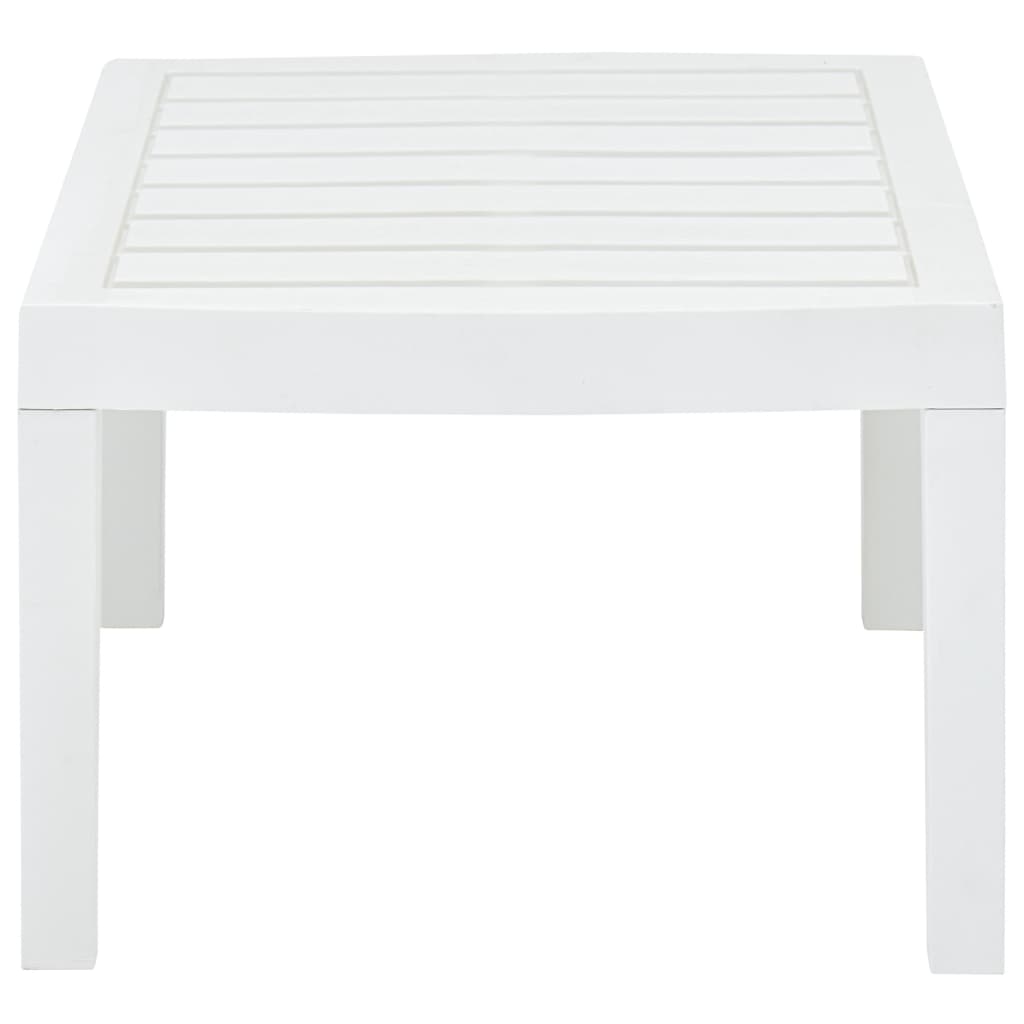 vidaXL fehér műanyag kerti asztal 78 x 55 x 38 cm