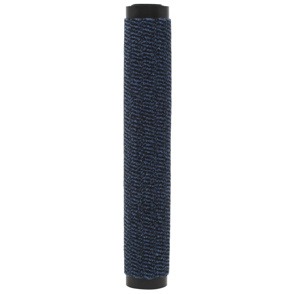 vidaXL 2 db kék négyszögletes bolyhos szennyfogó szőnyeg 120 x 180 cm