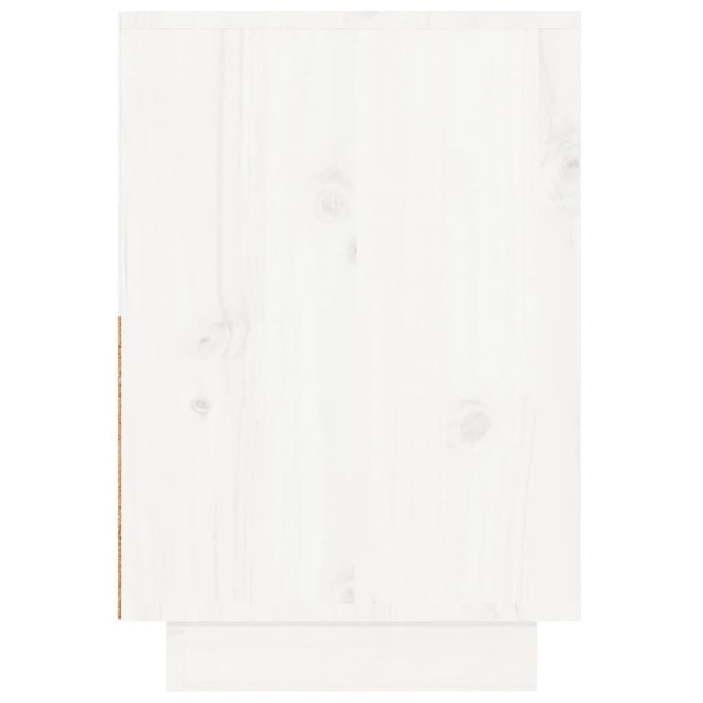 vidaXL 2 db fehér tömör fenyőfa éjjeliszekrény 60 x 34 x 51 cm