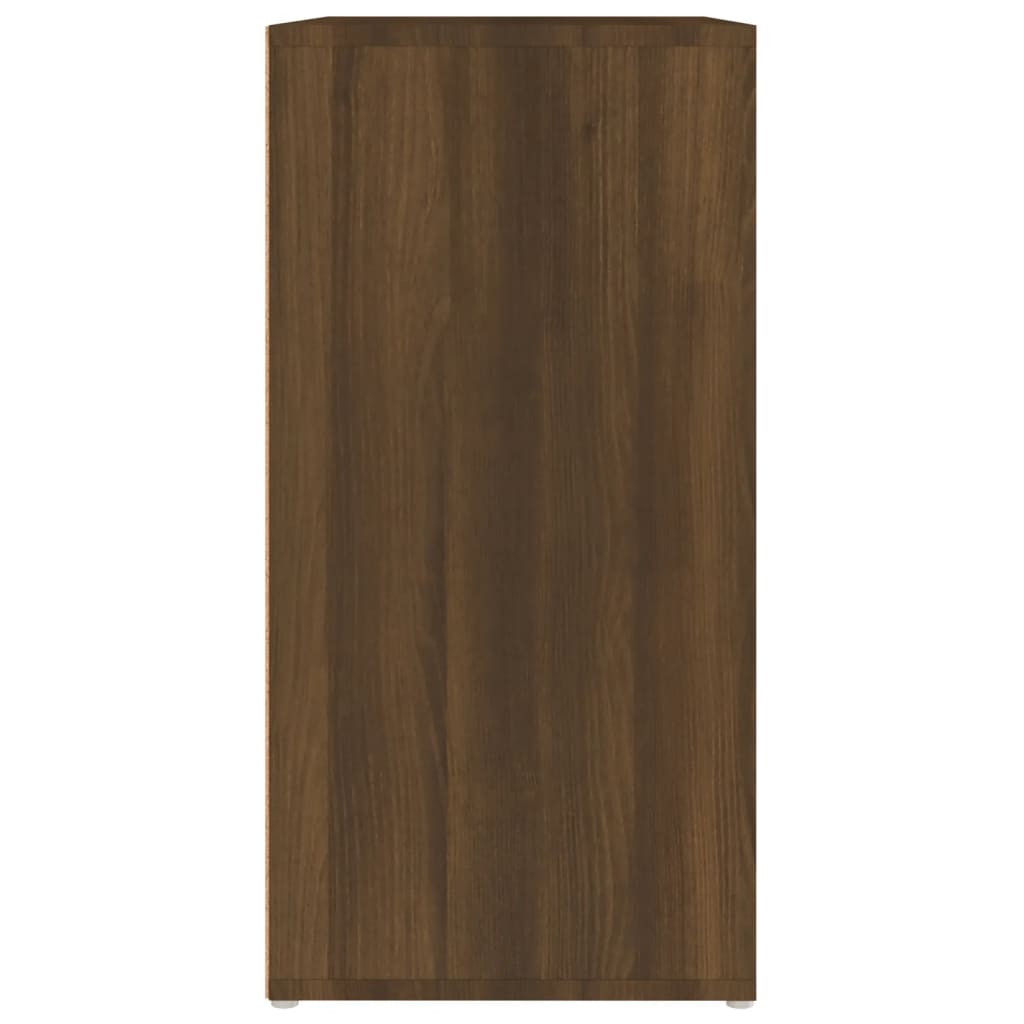 vidaXL barna tölgyszínű szerelt fa cipősszekrény 60 x 35 x 70 cm