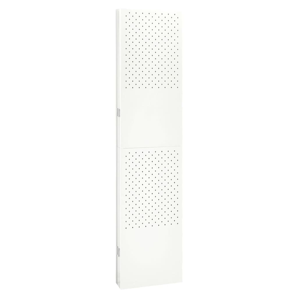 vidaXL fehér acél 6-paneles paraván 240 x 180 cm