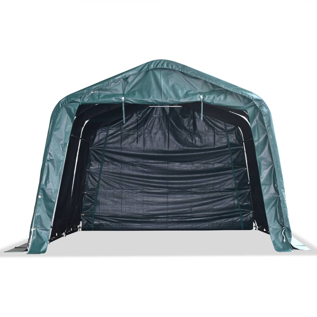 vidaXL sötétzöld elmozdítható PVC állattartó sátor 550 g/m² 3,3 x 4,8 m