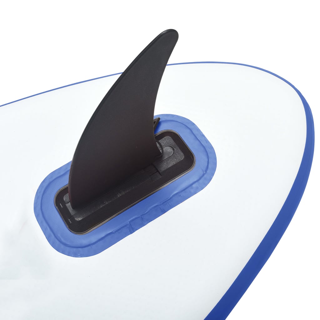 vidaXL kék és fehér felfújható SUP-deszka vitorlaszettel