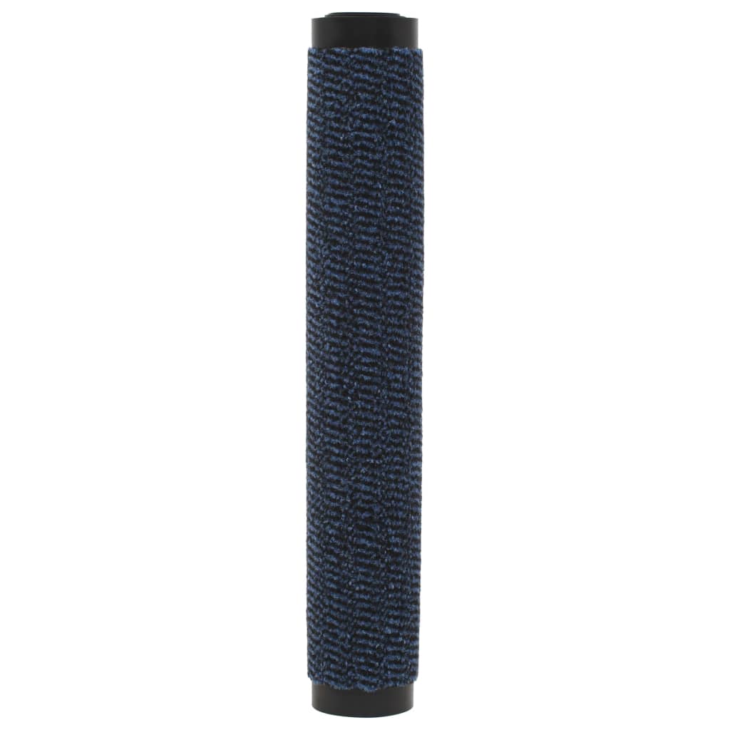 vidaXL 2 db kék négyszögletes bolyhos szennyfogó szőnyeg 40 x 60 cm