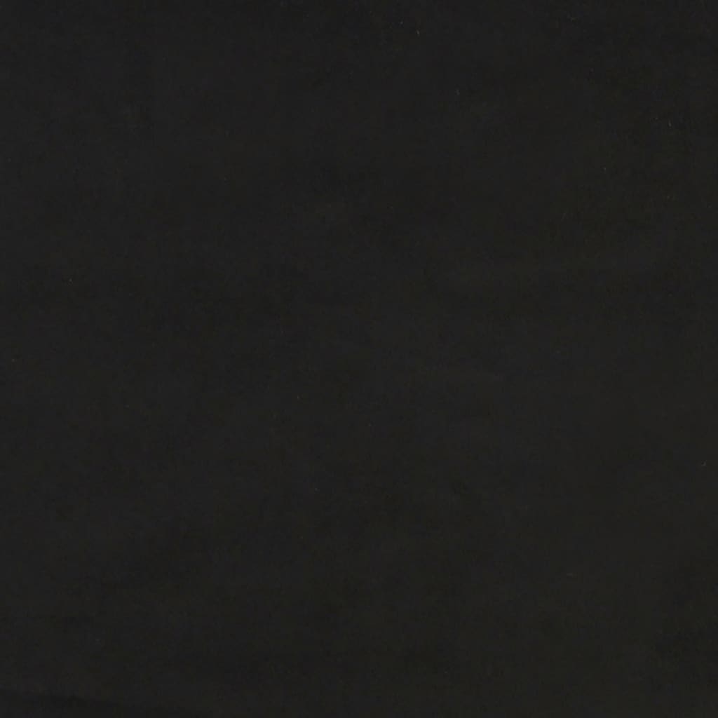vidaXL fekete bársony zsebrugós ágymatrac 120x200x20 cm