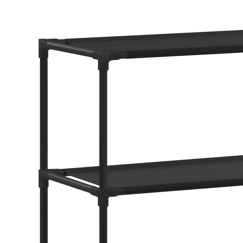 vidaXL 3 szintes fekete mosógép feletti tárolóállvány 69 x 28 x 169 cm