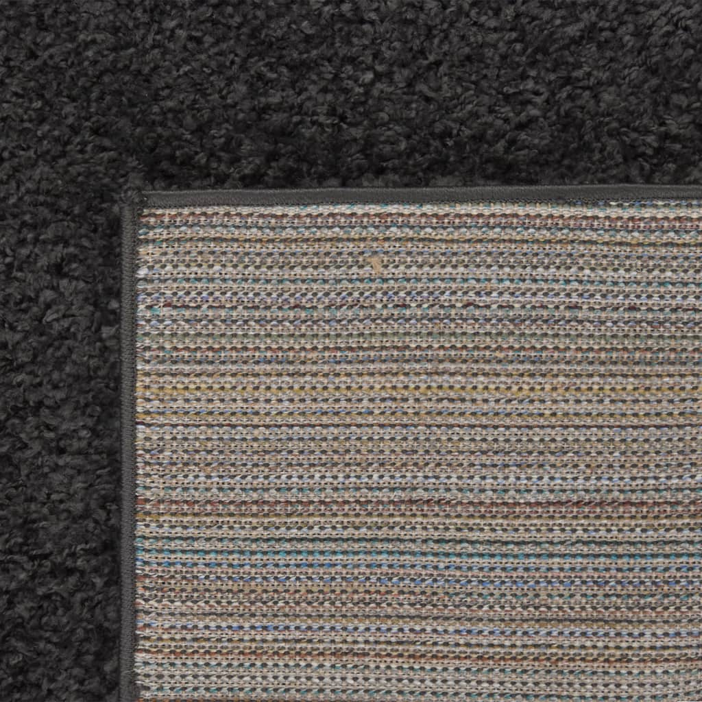 vidaXL antracitszürke hosszú szálú bozontos szőnyeg 160 x 230 cm