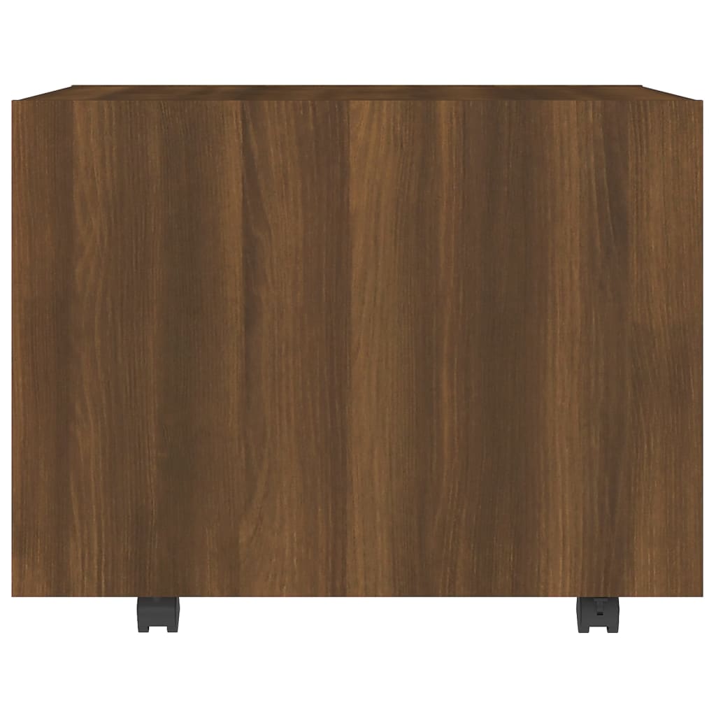 vidaXL barna tölgyszínű szerelt fa dohányzóasztal 55 x 55 x 40 cm