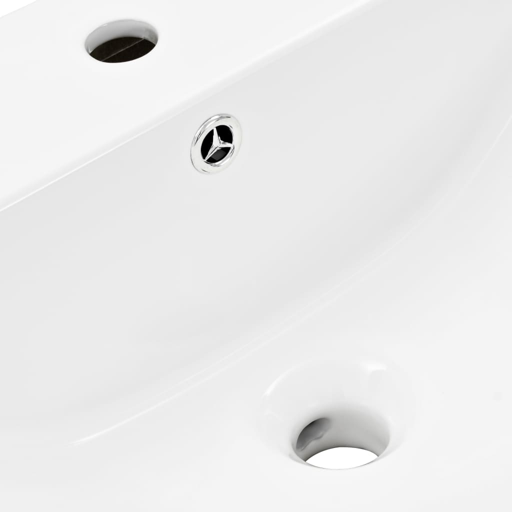 vidaXL falra szerelhető fehér kerámia mosdókagyló 560 x 480 x 420 mm