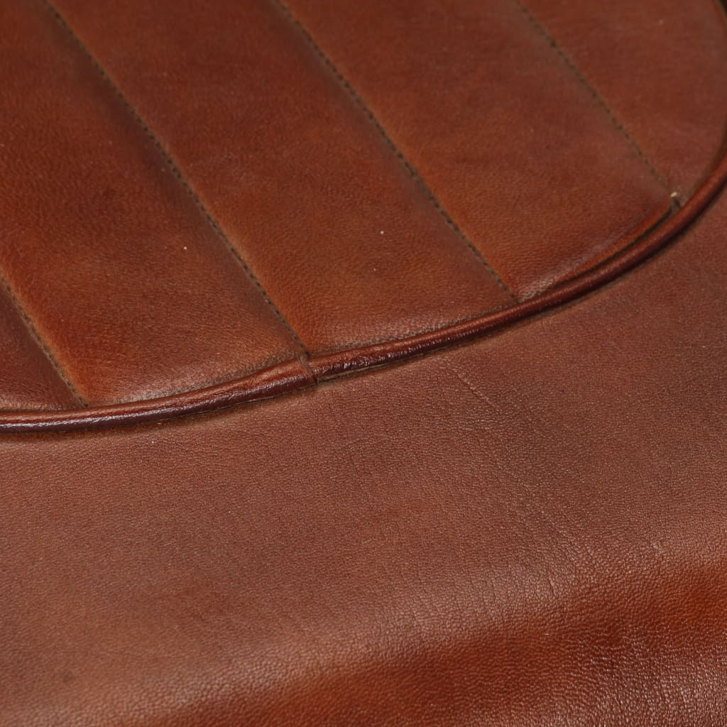 vidaXL barna repülős stílusú valódi bőr fotel