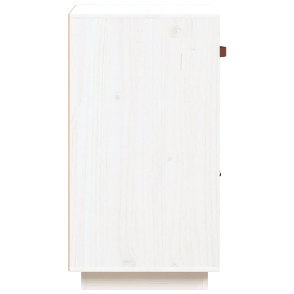 vidaXL fehér tömör fenyőfa tálalószekrény 34 x 40 x 75 cm