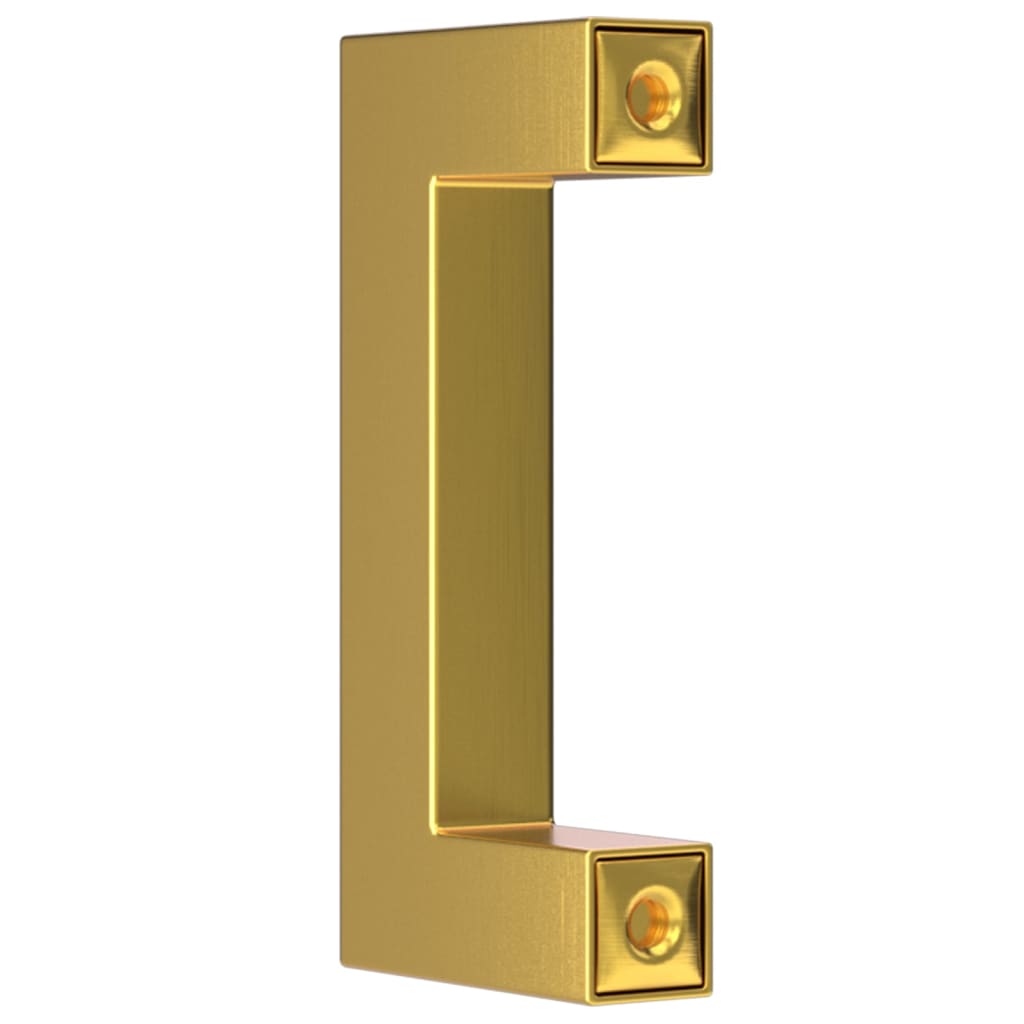 vidaXL 20 db aranyszínű rozsdamentes acél szekrényfogantyú 64 mm