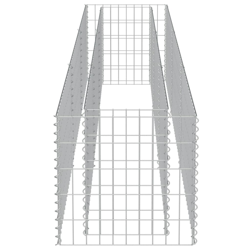 vidaXL horganyzott acél gabion magaságyás 270 x 50 x 50 cm