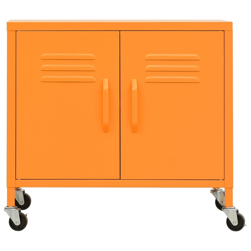 vidaXL narancssárga acél tárolószekrény 60 x 35 x 56 cm