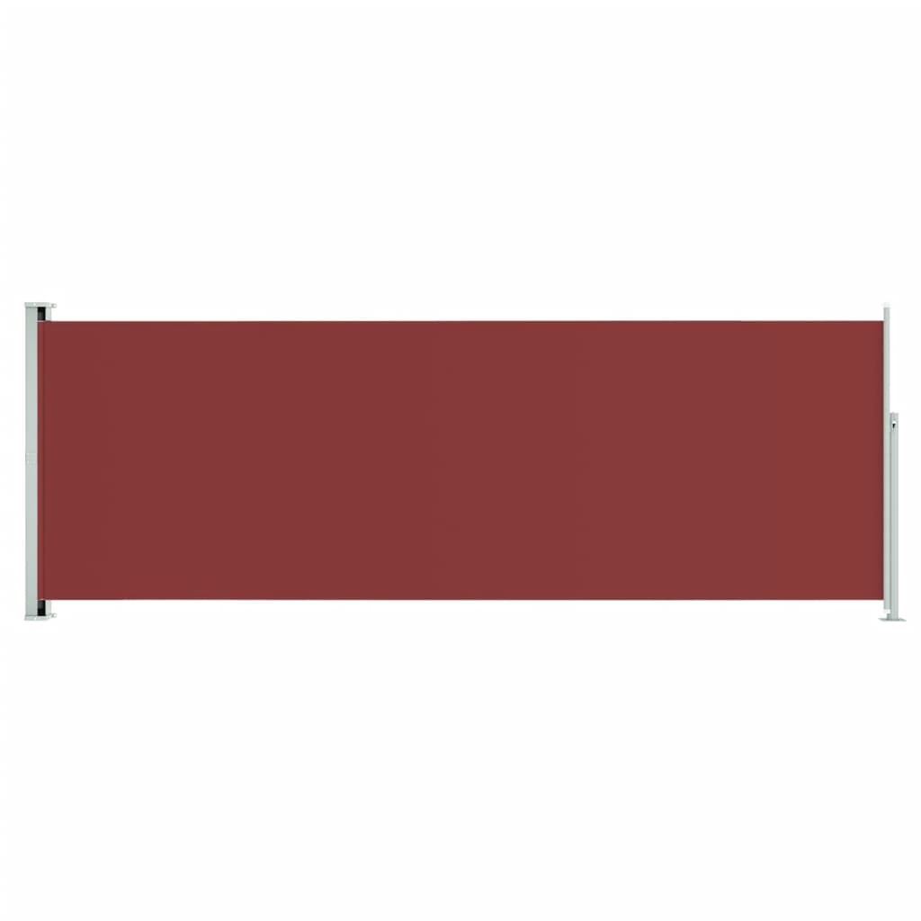vidaXL piros behúzható oldalsó terasznapellenző 220 x 600 cm