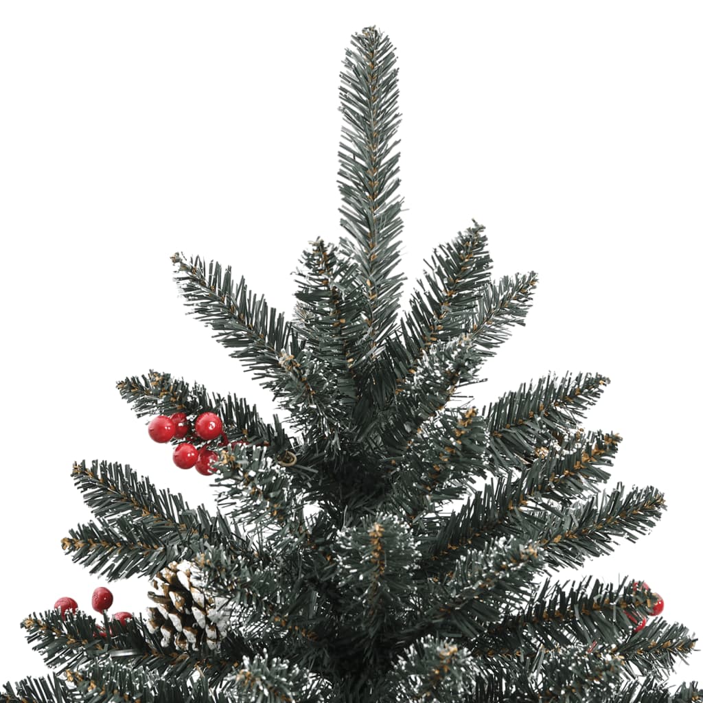 vidaXL zöld PVC műkarácsonyfa állvánnyal 210 cm