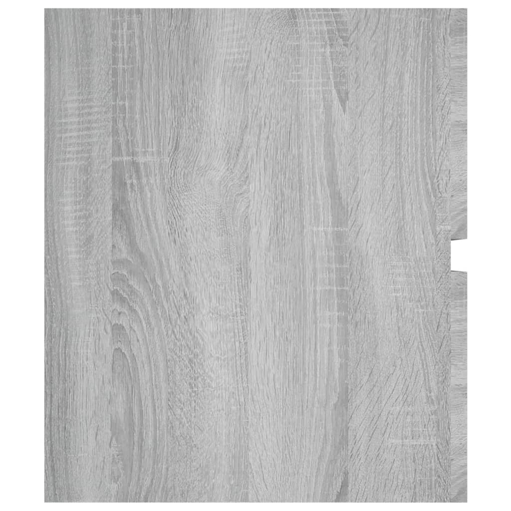 vidaXL szürke sonoma színű szerelt fa éjjeliszekrény 100x38,5x45 cm