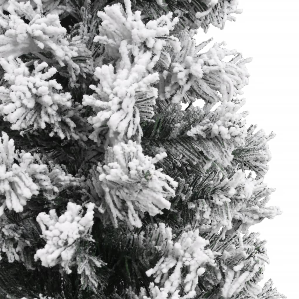 vidaXL zöld PVC vékony műkarácsonyfa hóval 150 cm