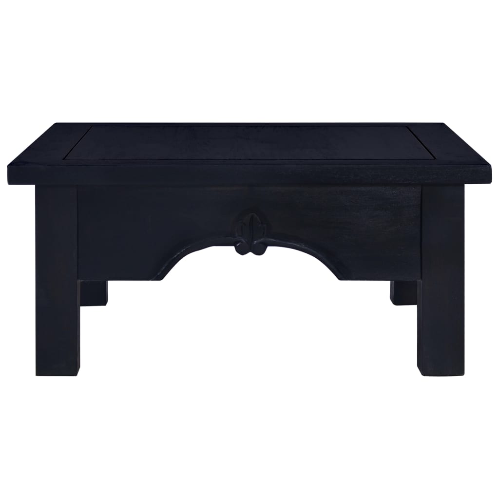 vidaXL világos feketekávé színű mahagónifa dohányzóasztal 68x68x30 cm