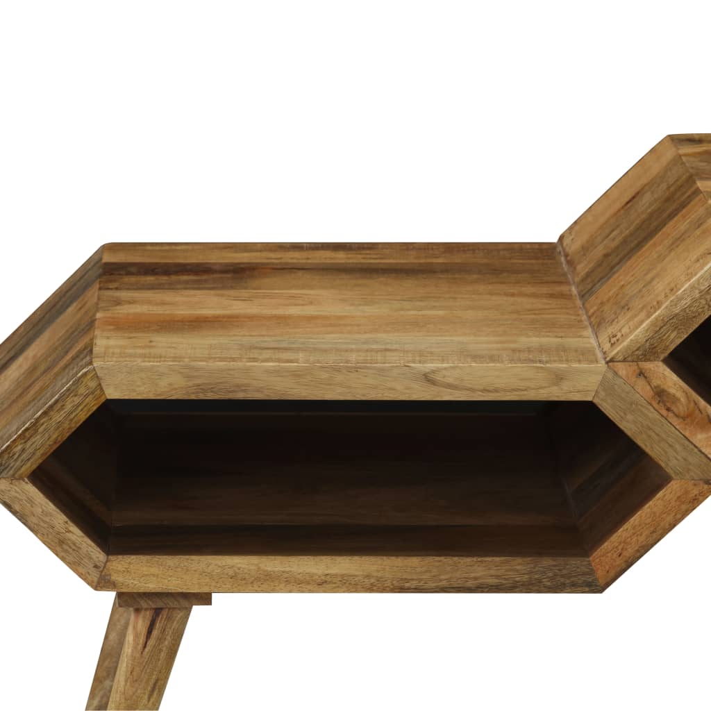 vidaXL tömör mangófa dohányzóasztal 104 x 50 x 45 cm