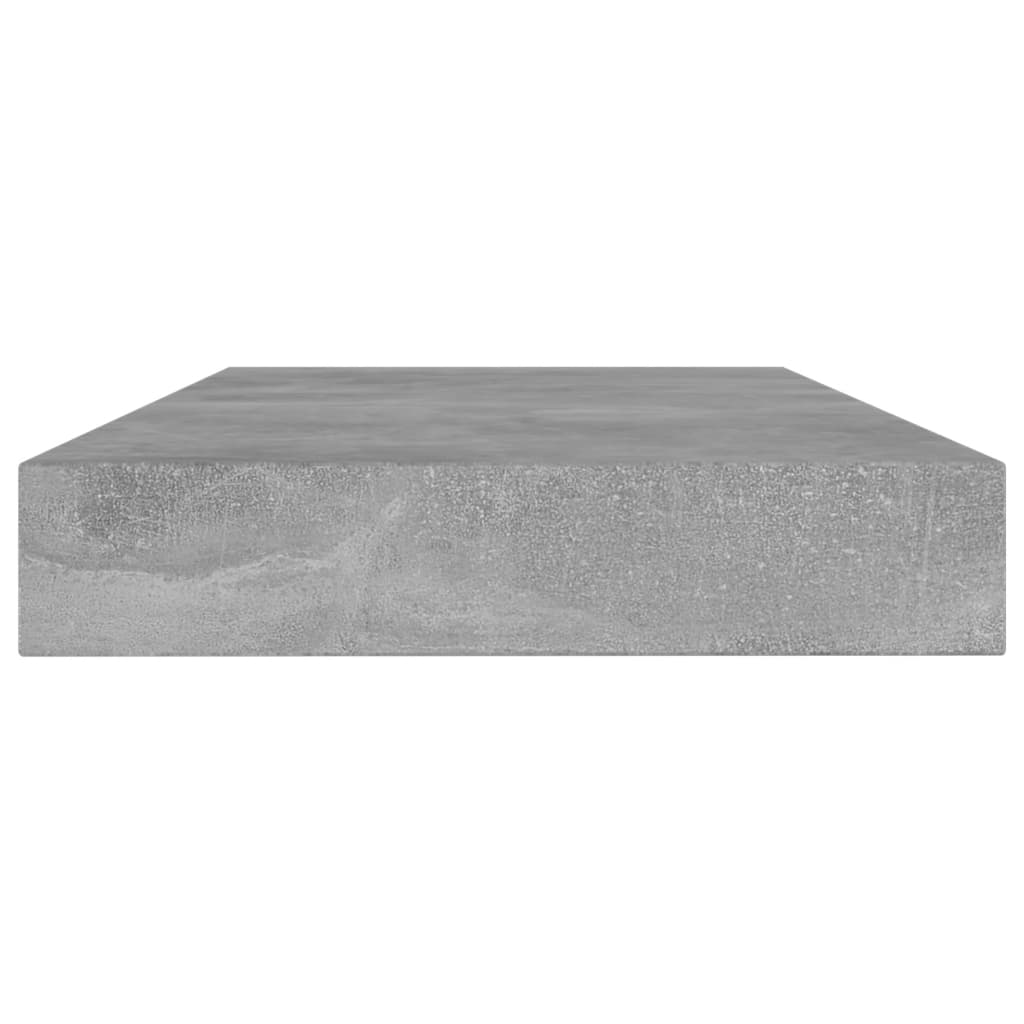 vidaXL 4 db betonszürke forgácslap könyvespolc 80 x 10 x 1,5 cm